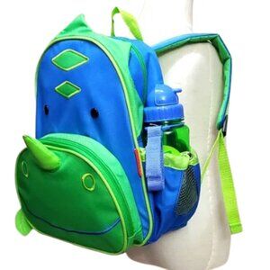 Dinosaur ZOO Little Kid Toddler Backpack with Straw Bottle by Skip Hop